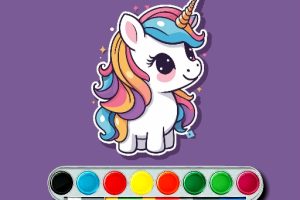 Enchanted Unicorn Art Studio - HTML5 Game Thumbnail